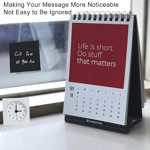 Miniatura 5 de Notas adhesivas negras, 6 blocs, 3 x 3 pulgadas, 100 hojasbloc, bloc de notas autoadhesivas, notas fáciles de publicar para oficina, escuela, hogar