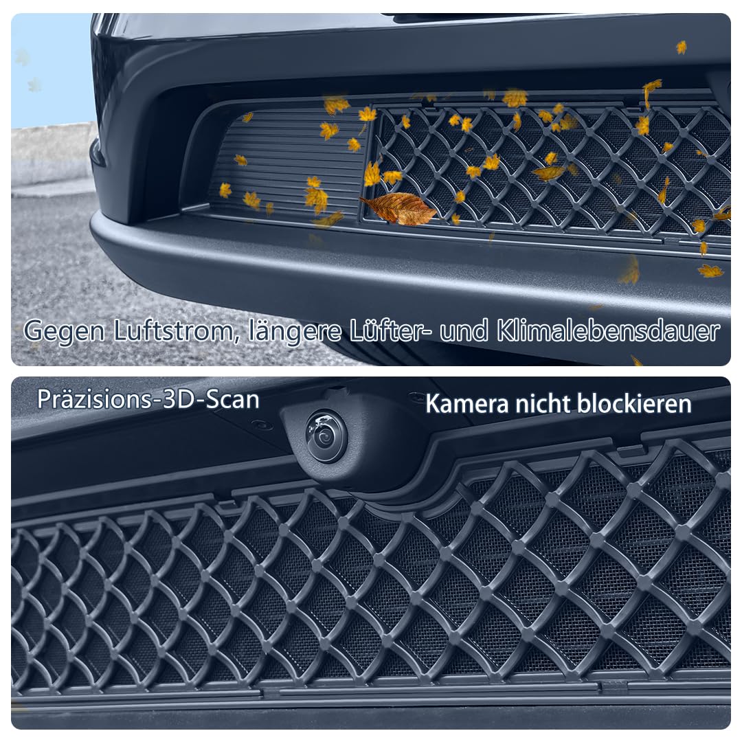 Arcoche Model Y 2025 2026 Juniper Frontgrill-Mesh, Grillgittereinsätze, Lufteinlassgrillabdeckung als Ersatzteil mit Insektschutz-Zubehör für Tesla Model Y 2025 2026 Juniper, Not for Model Y Standard