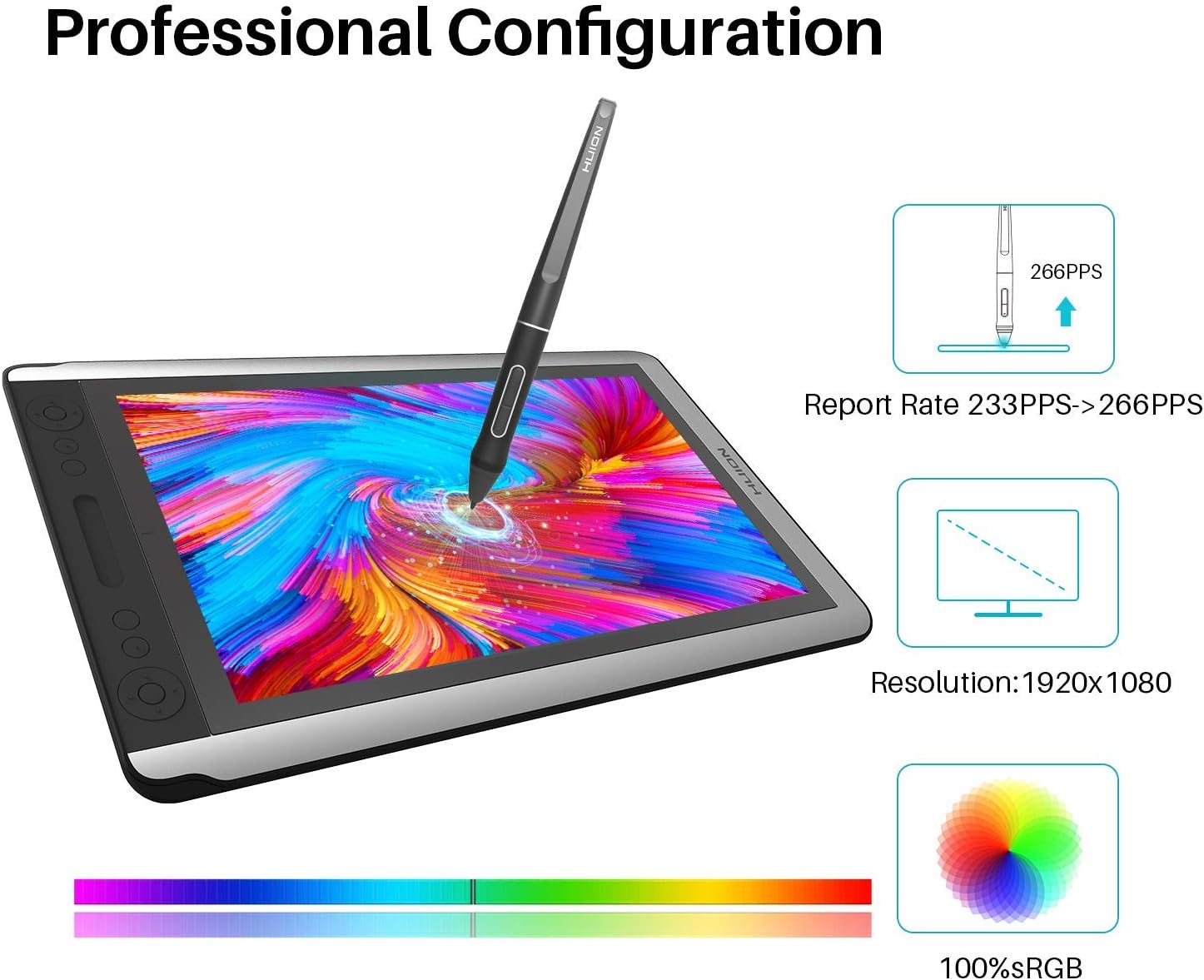 Flash Deals - 80% OFF HUION KAMVAS 16 Graphics Drawing Tablet with IPS Screen Battery-Free Stylus 8192 Pen Pressure Touch Bar, 15.6 inch Pen Display for Mac and Windows PC Get Discount Offer HUION KAMVAS 16 Graphics Drawing Tablet with IPS Screen Battery-Free Stylus 8192 Pen Pressure Touch Bar, 15.6 inch Pen Display for Mac and Windows PC