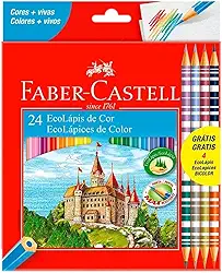 Lapis Cor 24 Cores Faber-castell E 4 Lapis Bicolor