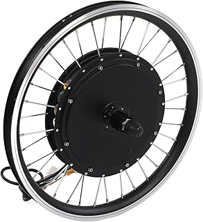 Kit de conversão de bicicleta elétrica de 50 cm, redução de ruído 48 V 1500 W, roda do motor traseiro, multifuncional, boa dissipação de calor para scooter elétrico