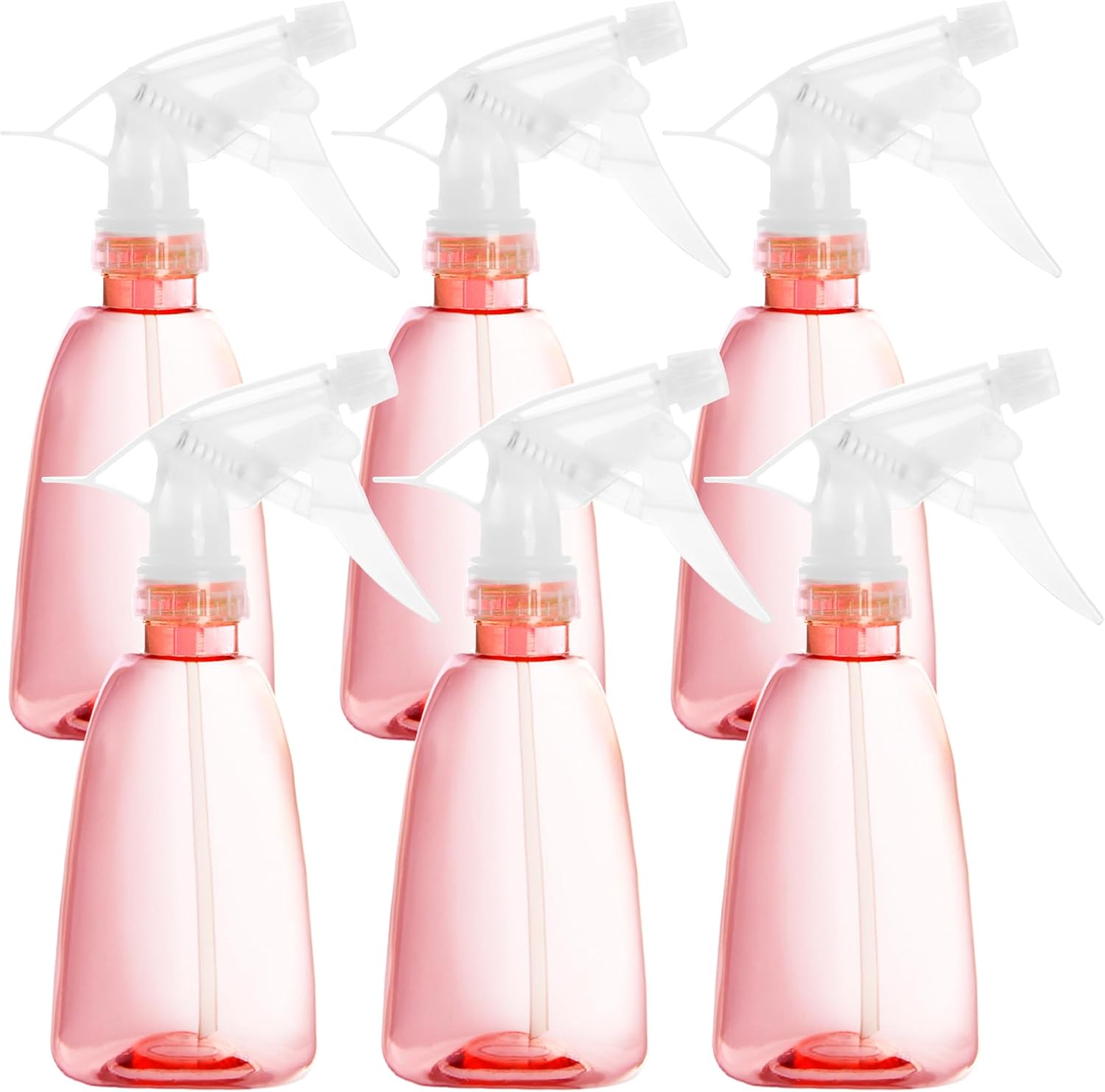 Youngever 6 Pack 12 Ounce Empty Plastic Spray Bottles, Spray Bottles for Hair and Cleaning Solutions (Grey)