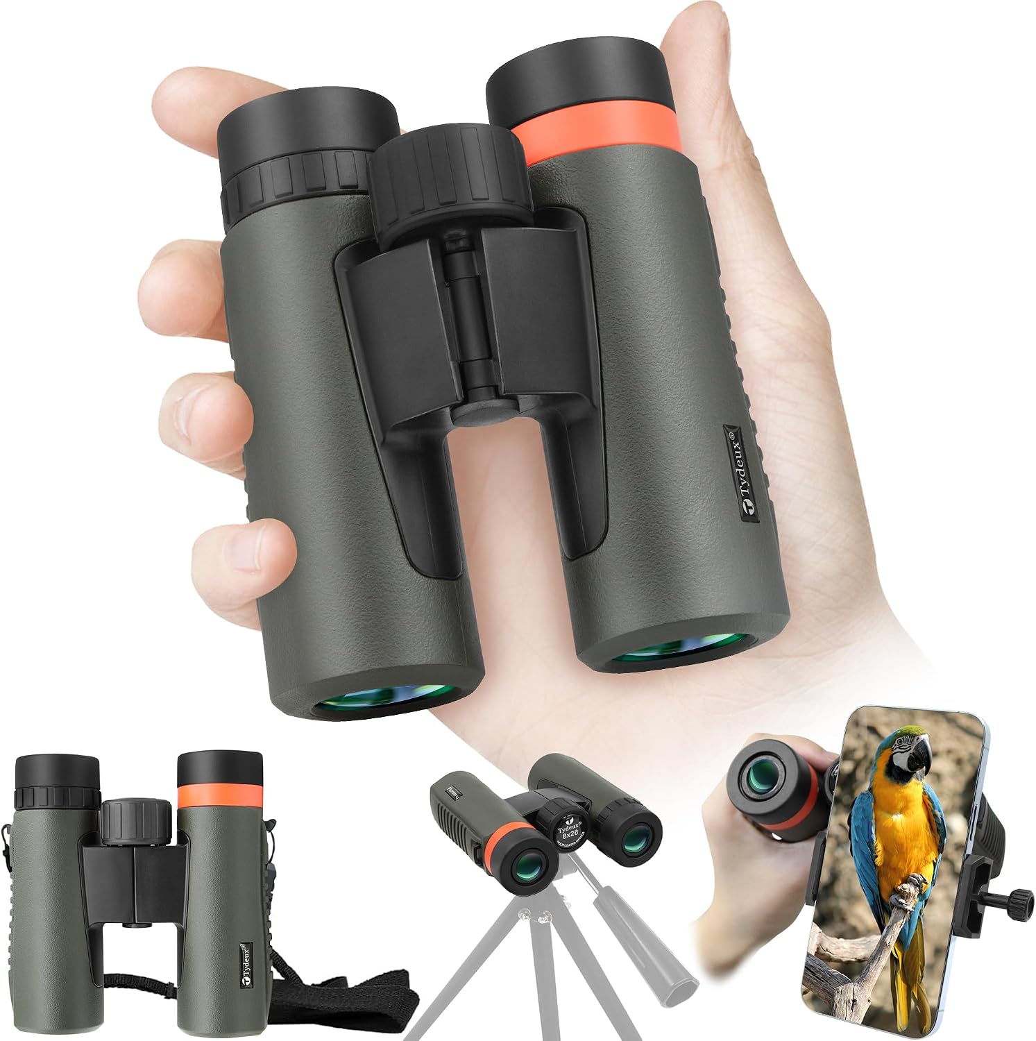 8x26 Small Binoculars Compact for Adults Waterproof Bird Watching