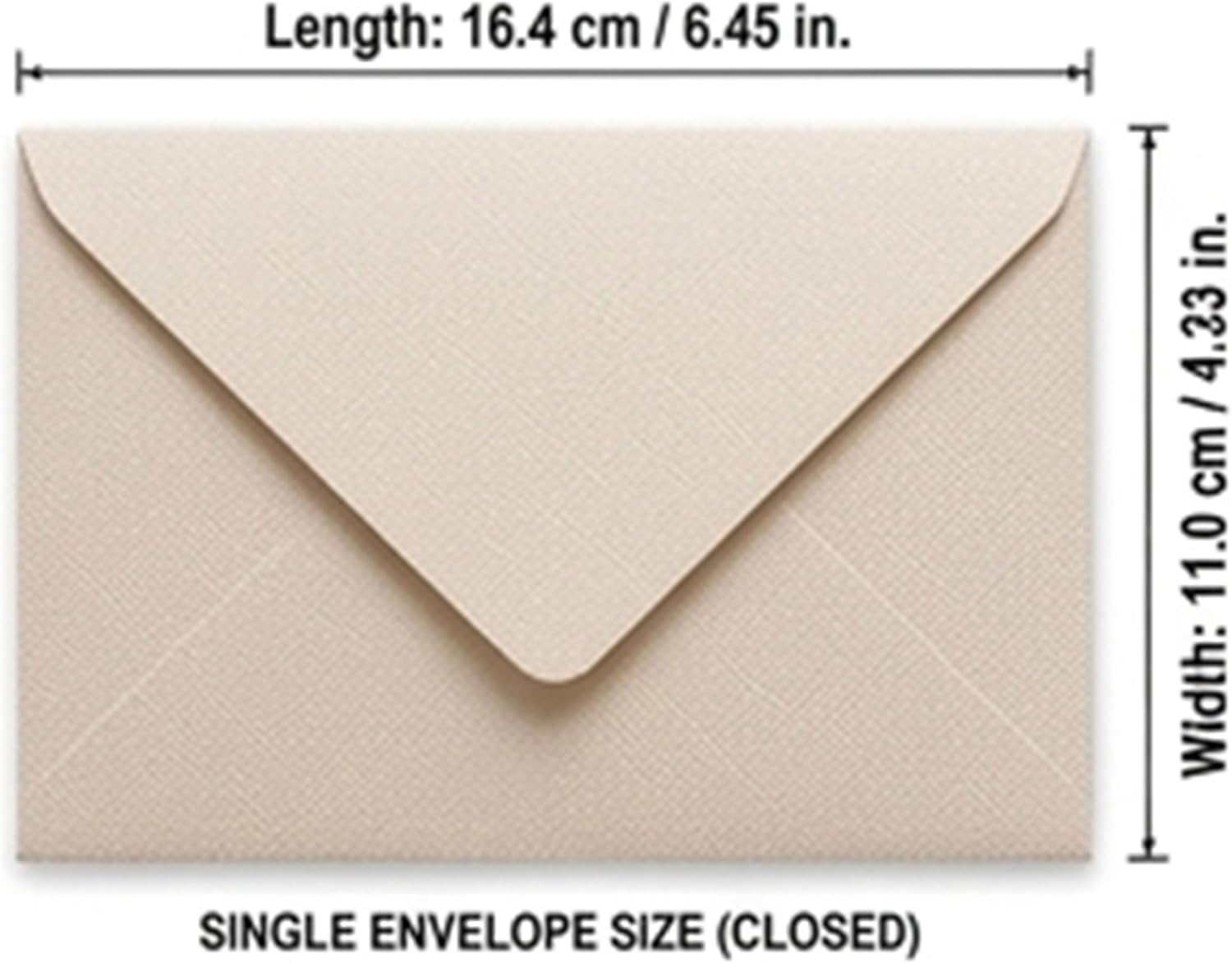 Spiritlink 20-Pack Linen White Embossed Envelopes, 16.4 x 11cm (6.46 x 4.33 Inches), 250gsm Heavy Duty Paper, Perfect for Wedding Invitations, Thank You Cards, Birthday Greetings & Business Letters image 3