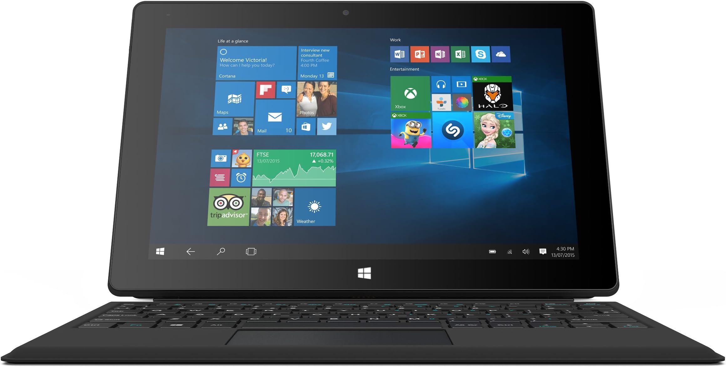 Linx 10V32 10-Inch Tablet with Keyboard (Intel Atom, 2 GB RAM, 32 GB Storage, Windows 10)