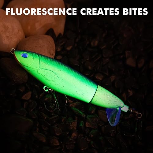 Miniatura 82 de TRUSCEND PoPobait con ganchos BKK, señuelos de pesca para lubina, lucio, lucio, perca almizclada, señuelo flotante para agua dulce o salada