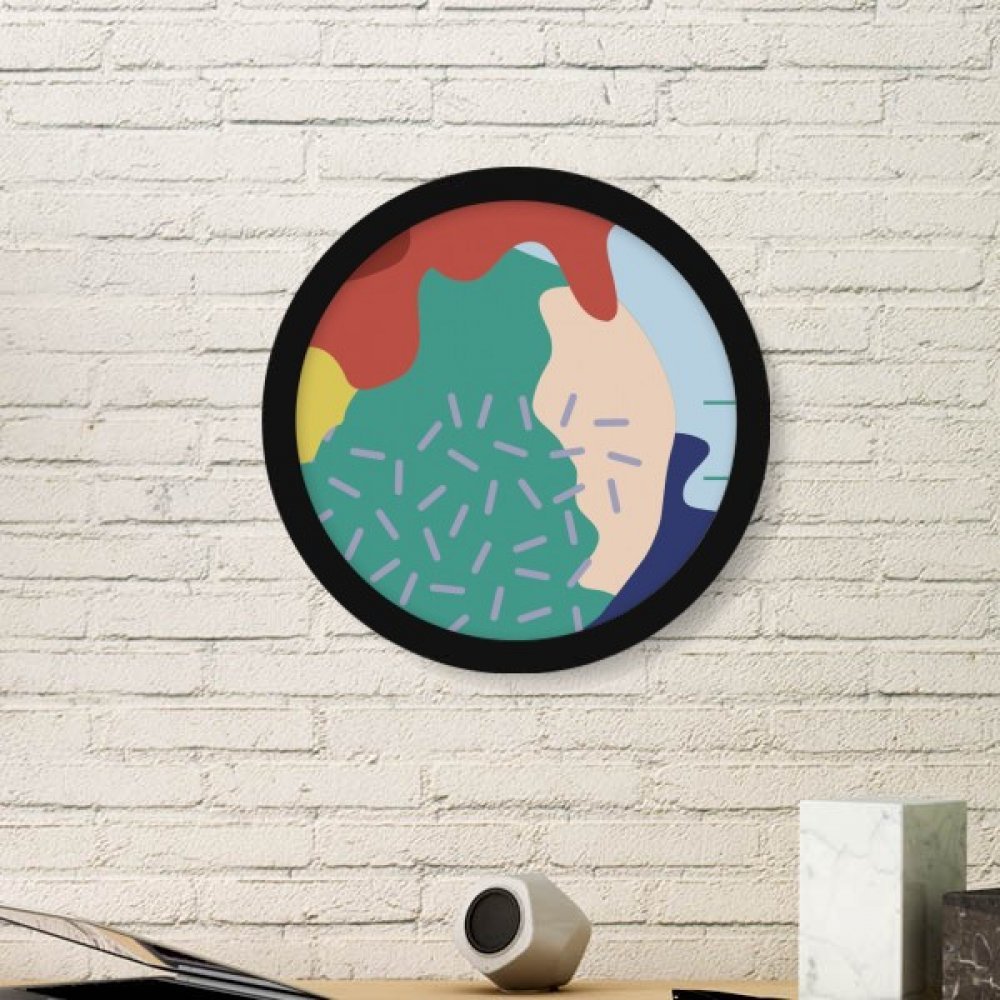 Cadre photo rectangle noir DIYthinker avec motif de plantes abstrait pour bureau
