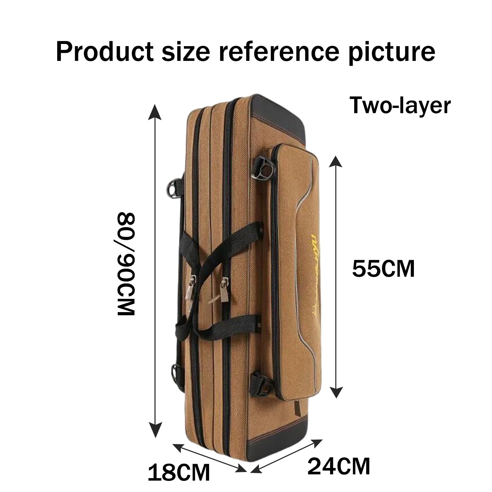 Borsa Porta Canne da Pesca,Borsa da Pesca Portatile Ad Alta capacità,Adatto per Un Uso Prolungato,Grande capacità,Adatto A Tutte Le Occasioni All'Aperto