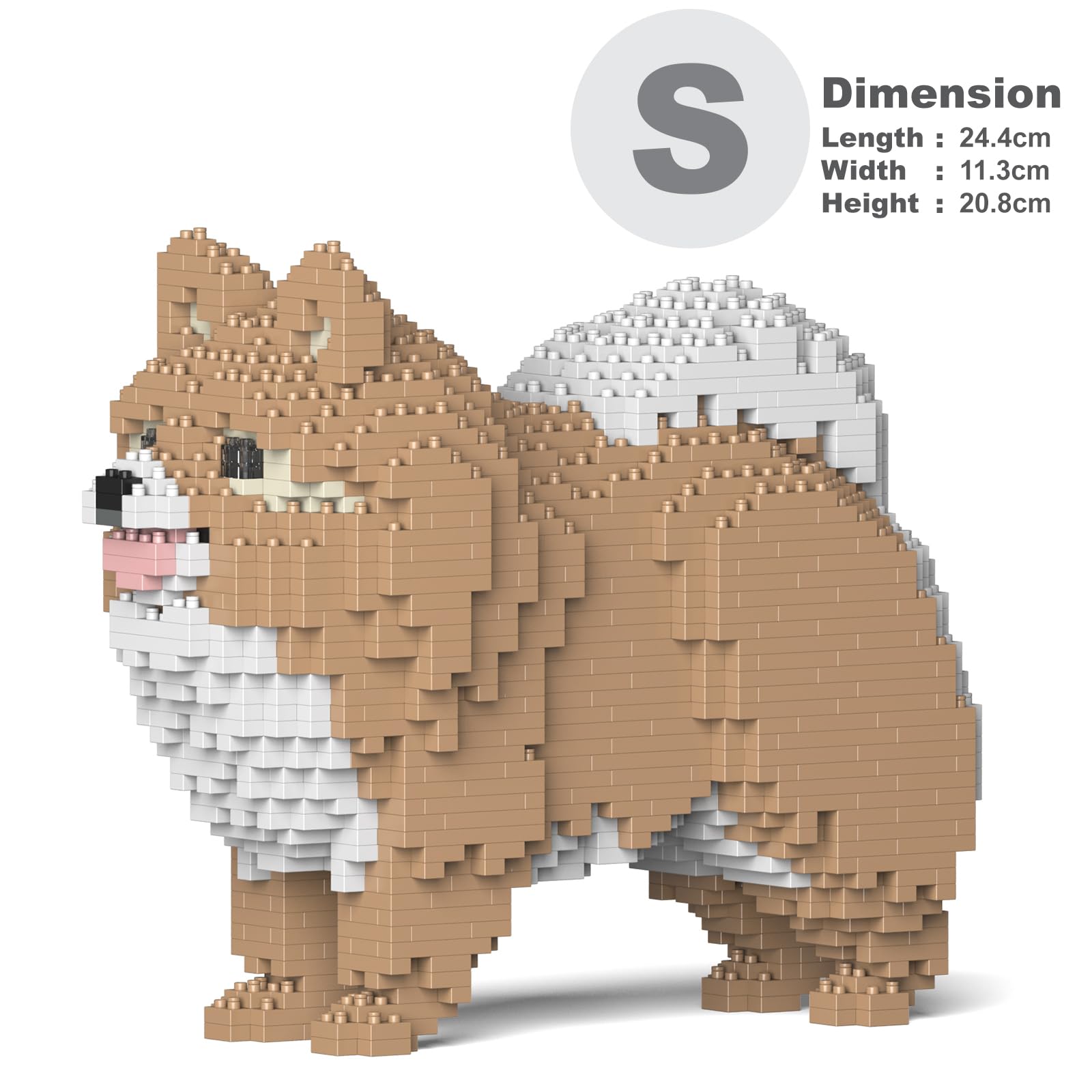 Amazon.com: JEKCA Pomeranian 02S-M01 | Dog Plastic Building Blocks