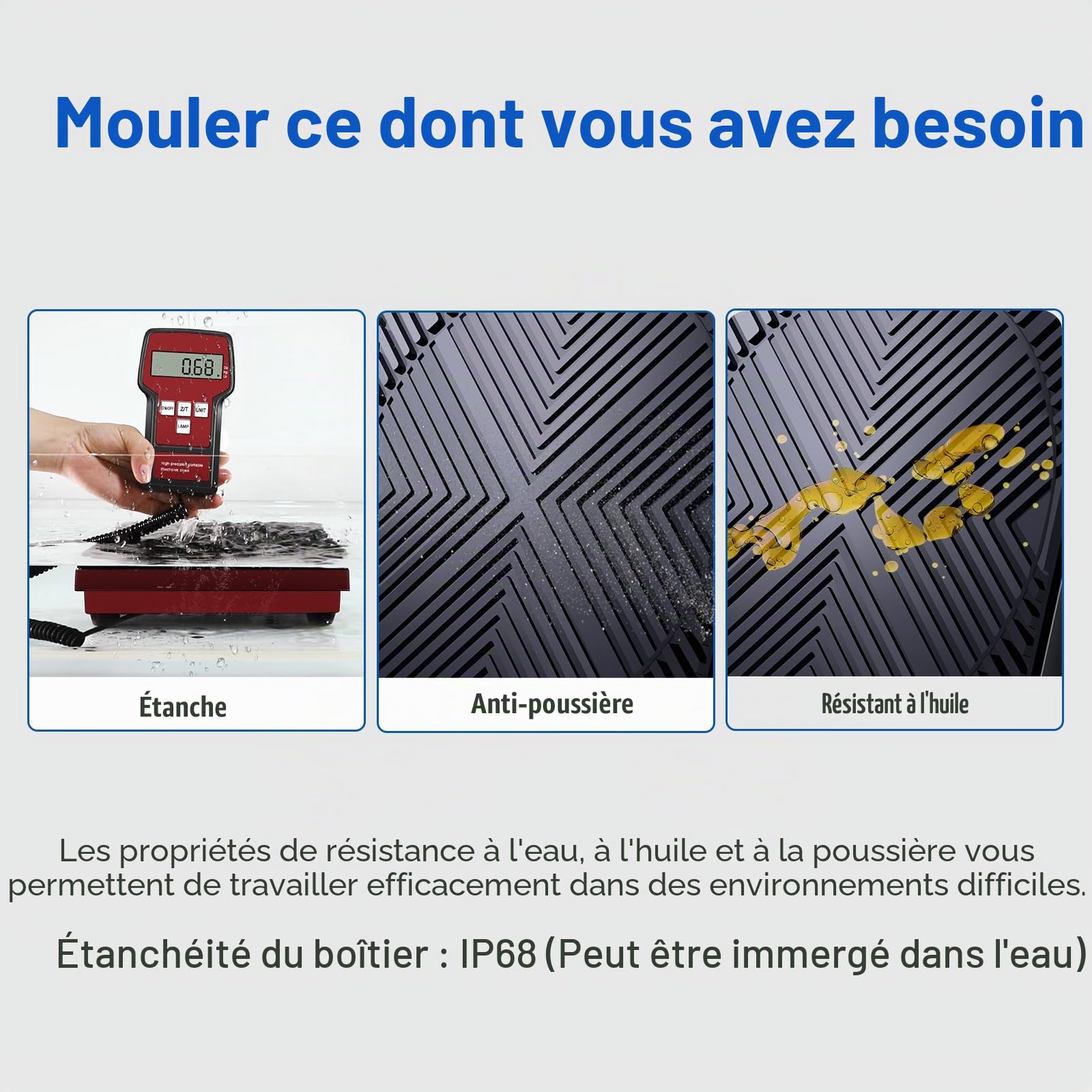 Balance électronique pour réfrigérant, 100 kg, balance de charge de réfrigérant électronique, Convient aux balances fréon R32 et R454B, balance de récupération pour CVC, AUTO AC (ACS-100A)