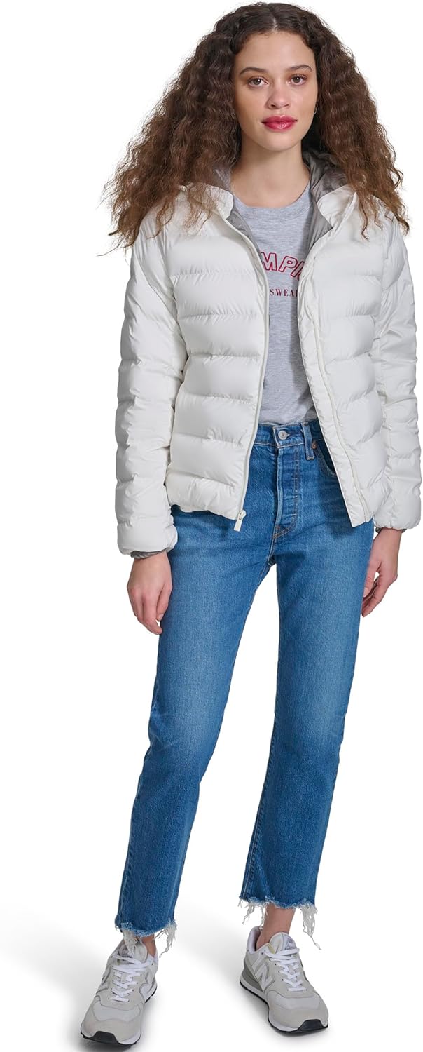 Champion womens Quilted Coat Packable Puffer Jacket With Hood - Image 2