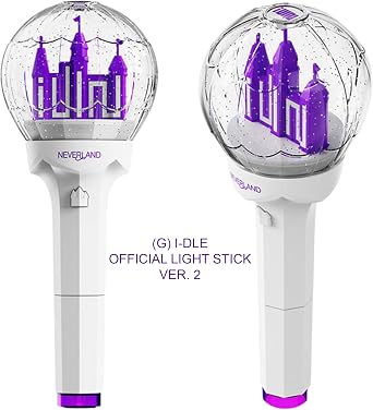 (G) I-DLE Official Lightstick Ver.2 + Verkäufers Fotokarten-Set – Exklusive K-Pop Merchandise