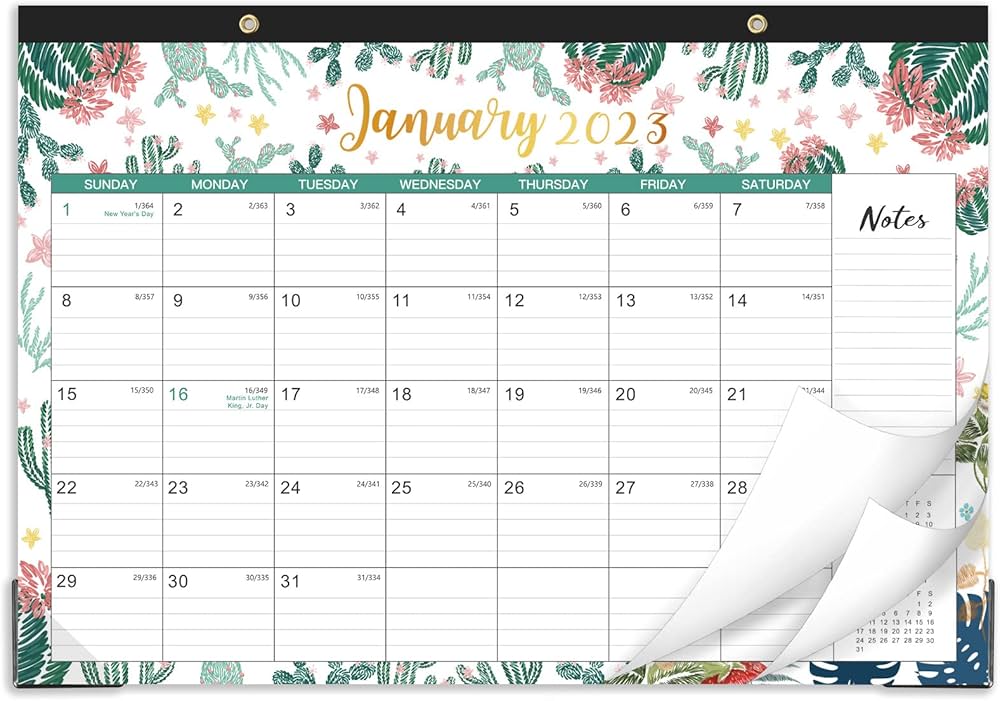 Amazon.com : Desk Calendar 2022-2023 - 18 Monthly Desk/Wall Calendar  2-in-1, July 2022 - December 2023, 16.8
