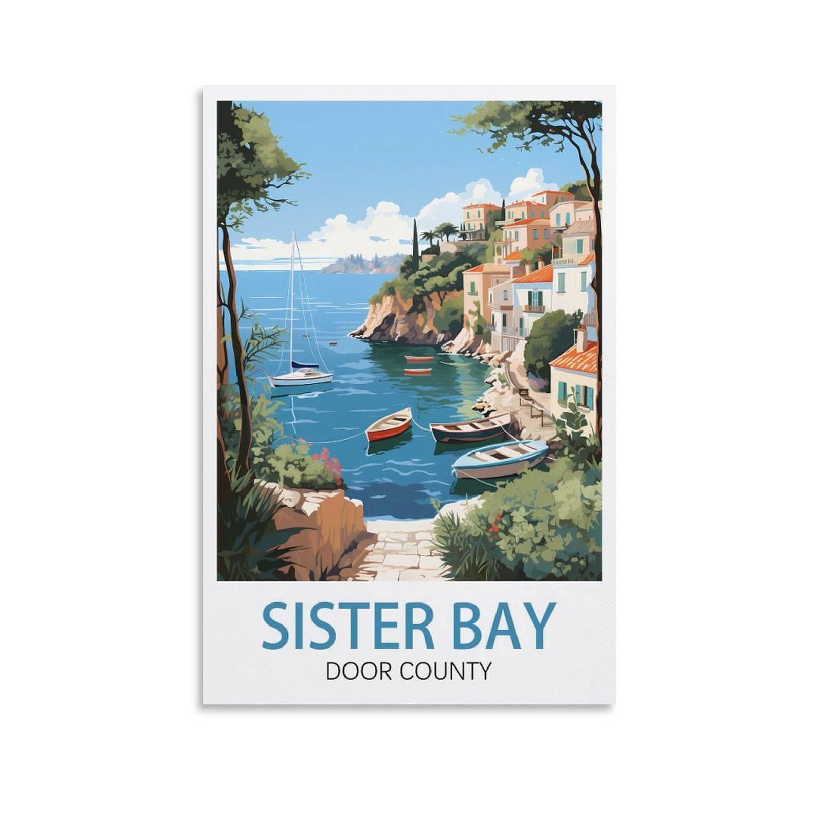 Tin Sign Vintage Sister Bay Door Countysrs Posters Funny Bar Tin Signs Warning Metal Signs Vintage Man Cave Wall Decor 15x30cm