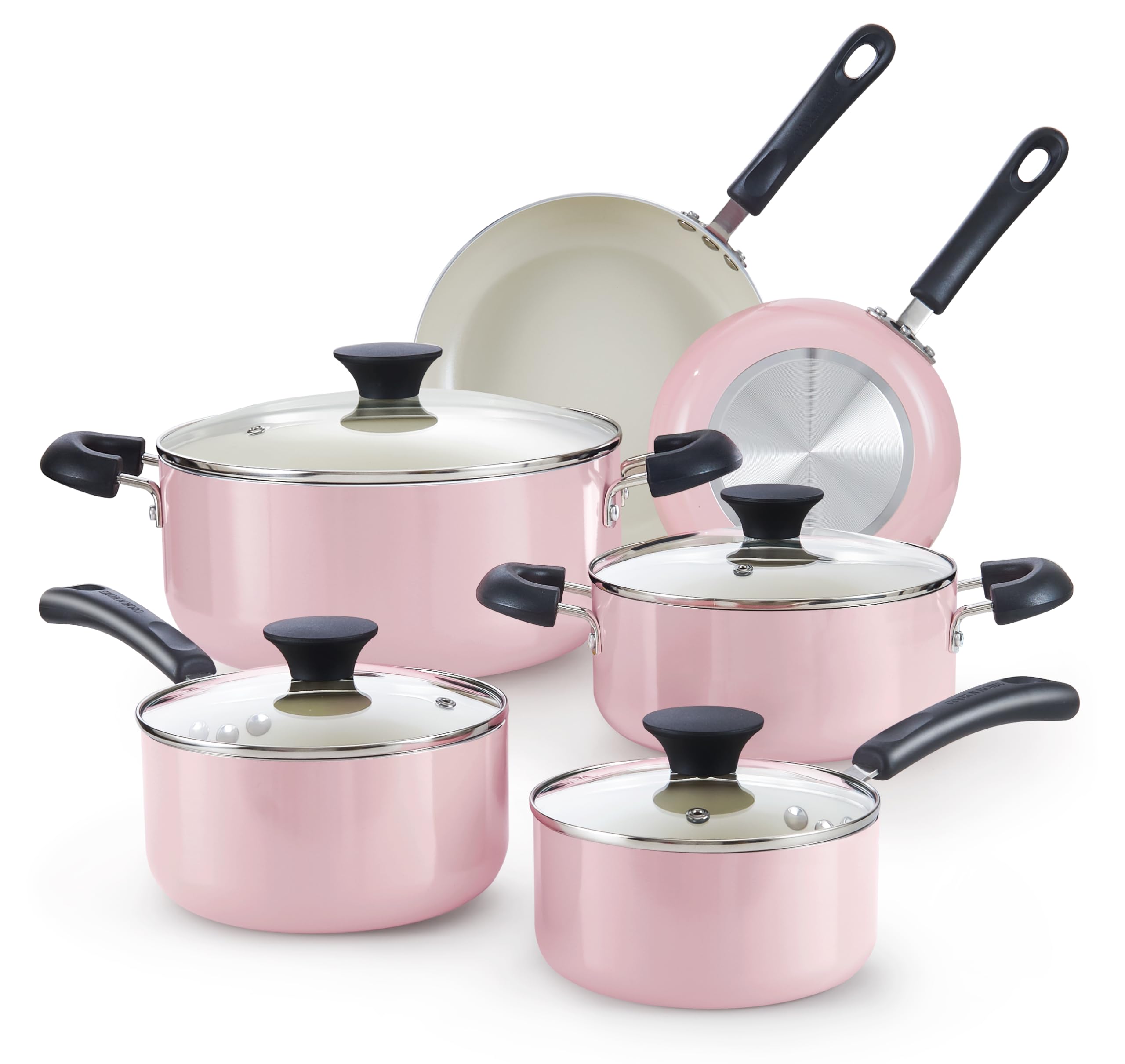 Cook N Home 10-Piece Ceramic Kitchen Cookware Sets