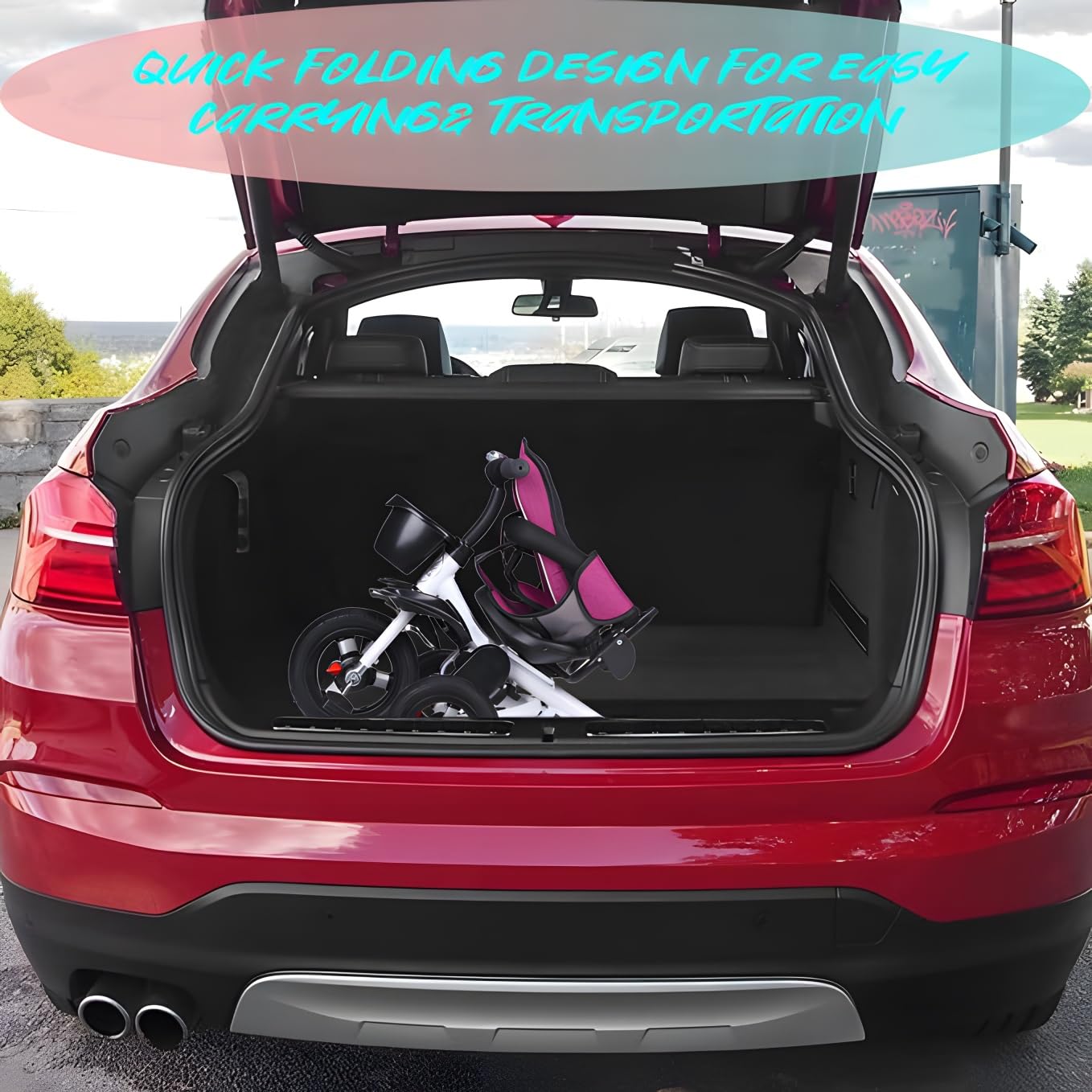 Kids Tricycle,5-in-1 Tricycle Stroller for Toddlers 18 Months to 5 Years,Adjustable Push Handle, Rotatable Seat, Retractable Canopy,Detachable Guardrail,Folding Baby Trike,Khaki