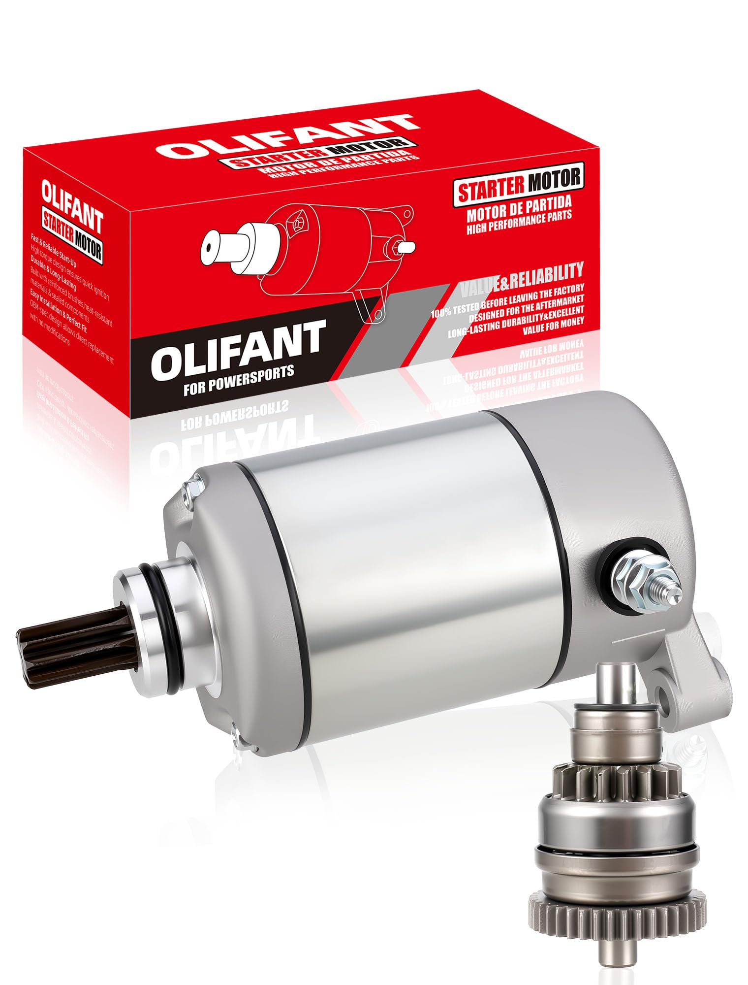 Starter & Drive Bendix for Polaris Sportsman 325 330 335 425 400 450 500 ATV UTV Ranger Magnum Trail Blazer Trail Boss Scrambler Starter