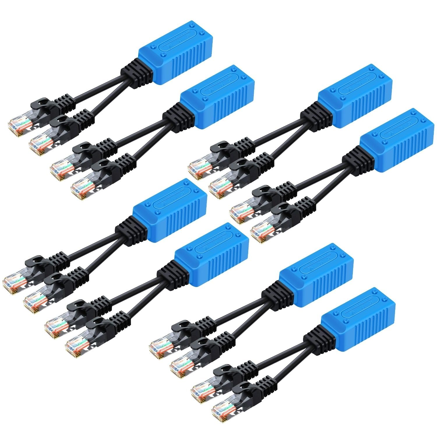 Extensor de red LAN Ethernet para conectar dos dispositivos en un solo cable de monitoreo 8