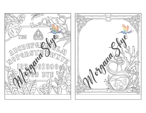 Miniatura 9 de Witchcraft Coloring Book for Adults Channel Your Creative Energy and Discover the Magic of Plants, Herbs, Crystals, and Beyond