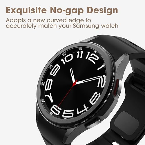 Miniatura 2 de Correa resistente sin huecos compatible con Samsung Galaxy Watch 4 5 6 Band 1.732 in 1.575 inGalaxy Watch 6 Classic Band 1.850 in 1.693 inWatch 5