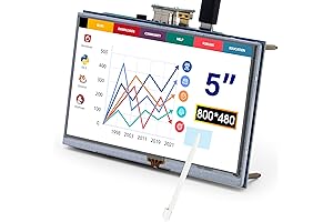 ELECROW 5 Inch Raspberry Pi LCD Touch Screen for Various Devices