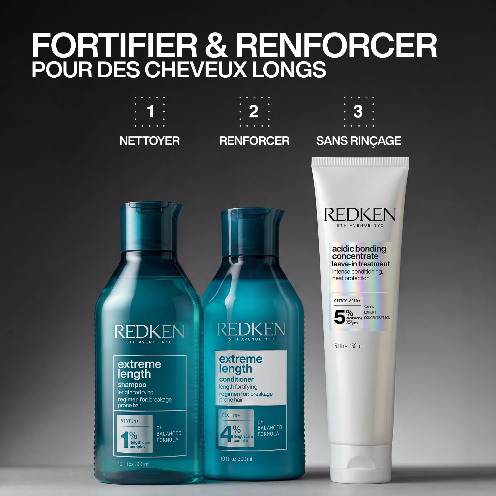 Redken Extreme Length E3460800 Szampon, Przezroczysty, 300 ml