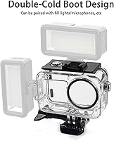 Vista 6 de OKFUN Carcasa impermeable de 164.0 ft/164 pies compatible con DJI Osmo Action 5 Pro Action4 Action3 protección de buceo cubierta protectora