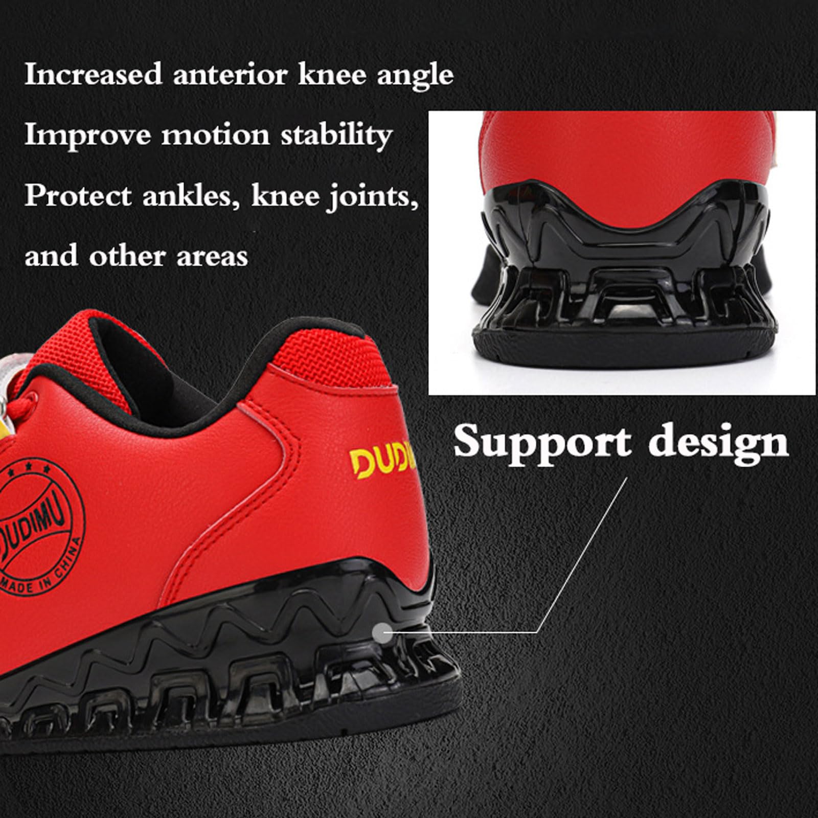 Zapatos de Levantamiento de Pesas para Hombres y Mujeres,Zapatos De Sentadillas para Gimnasio,Zapatos De Fitness Deadlift,Ligeros,Cómodas,para Sentadillas,Levantamiento de Pesas
