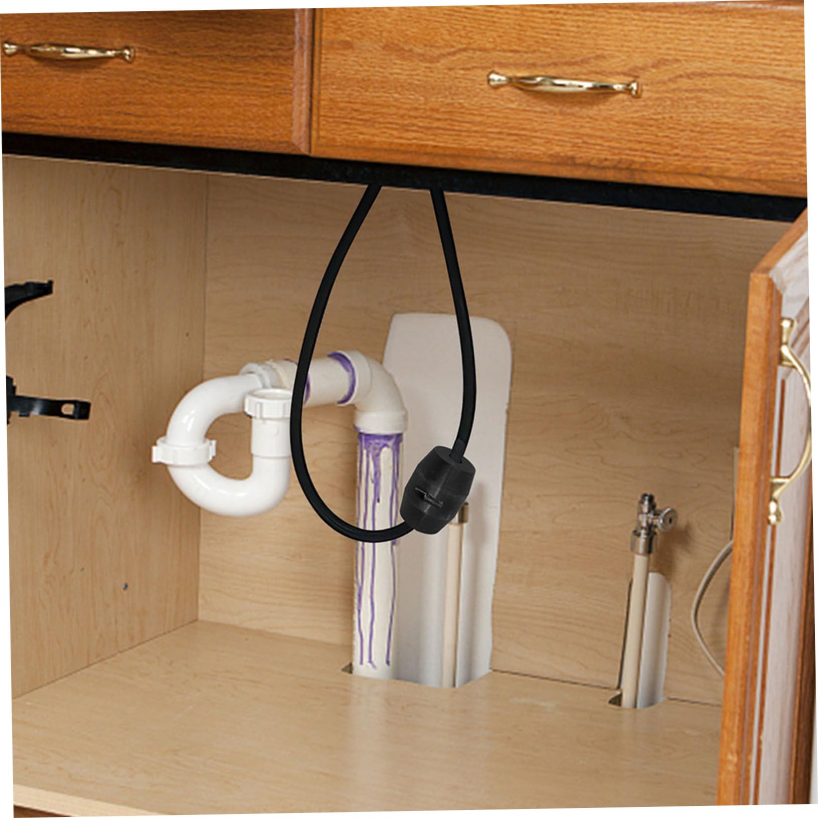 Palla Peso Gravità per Tubo Rubinetto Cucina Estraibile Nero | Abs Resistente, Retrazione Automatica del Flessibile, Design Moderno e Compatto