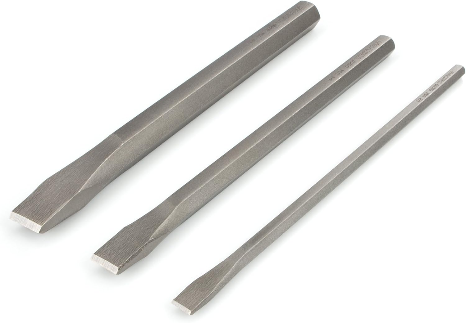 TEKTON Long Cold Chisel Set, 3Piece (1/2, 3/4, 1 in