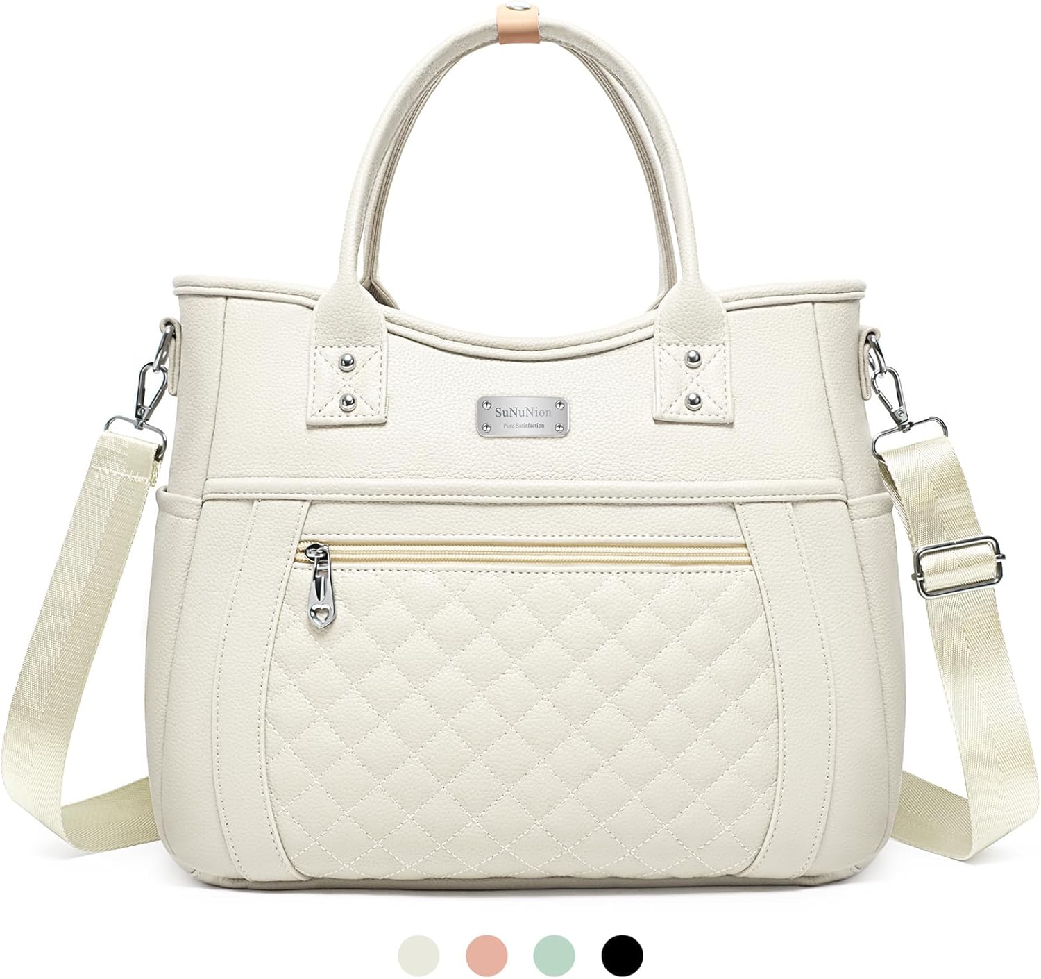 Bolsa de almuerzo para mujer, aislada, a prueba de humedad, de piel sintética, grande, a prueba de fugas, congelable, reutilizable, portátil, para