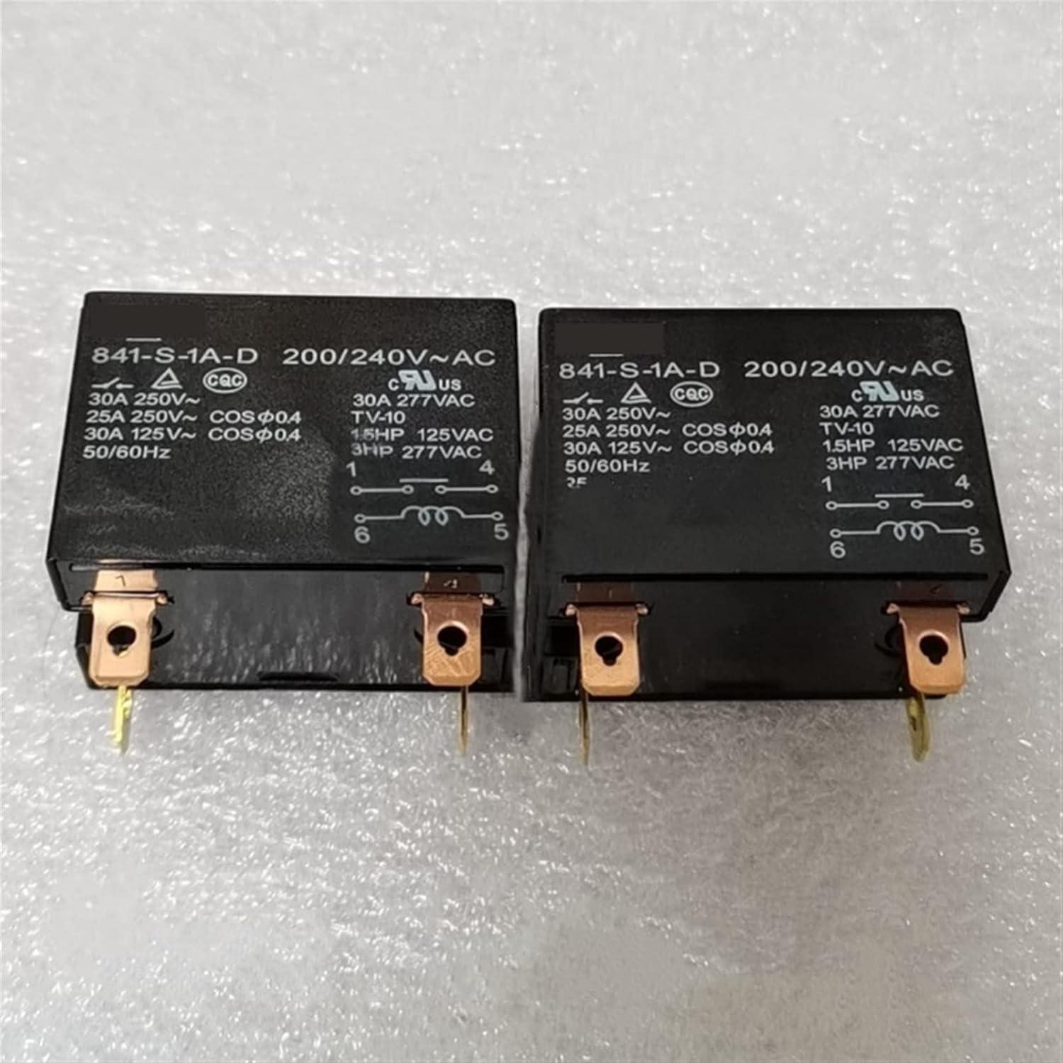 Relay 841-S-1A-D-12VDC 841-S-1A-D-24VDC 841-S-1A-D-200/240VAC 841-S-1A-D 841 S 1A D 4PIN 200/240VAC 24V 12V 30A(841-S-1A-D-200240VA)