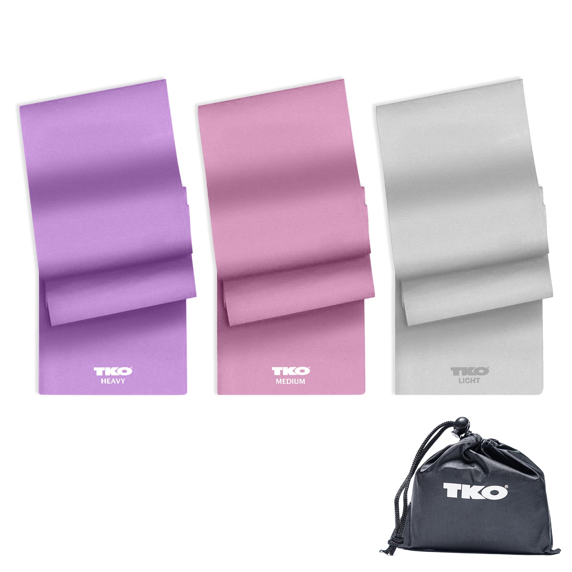 TKO 3PC Flat Resistant Band Set