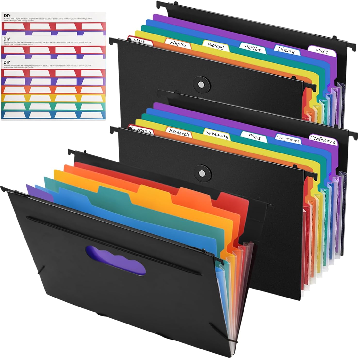 Expanding Suspension Files A4, 3 Pcs Filing Suspension Files