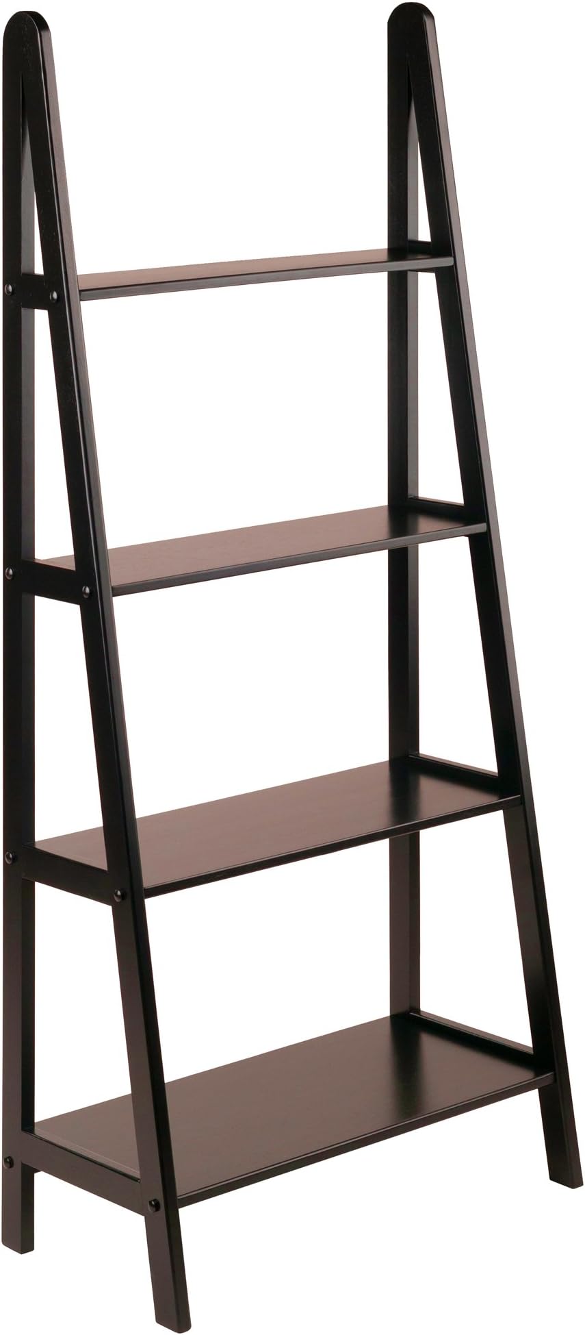 Beech Wood 4-Tier A-Frame Shelf, Dark Espresso (92428)
