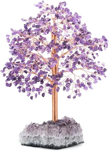 Miniatura 8 de Árbol de la vida con piedras preciosas de citrino, bonsái de árbol del dinero, equilibrio de chakras, energía positiva, buena suerte, prosperidad,