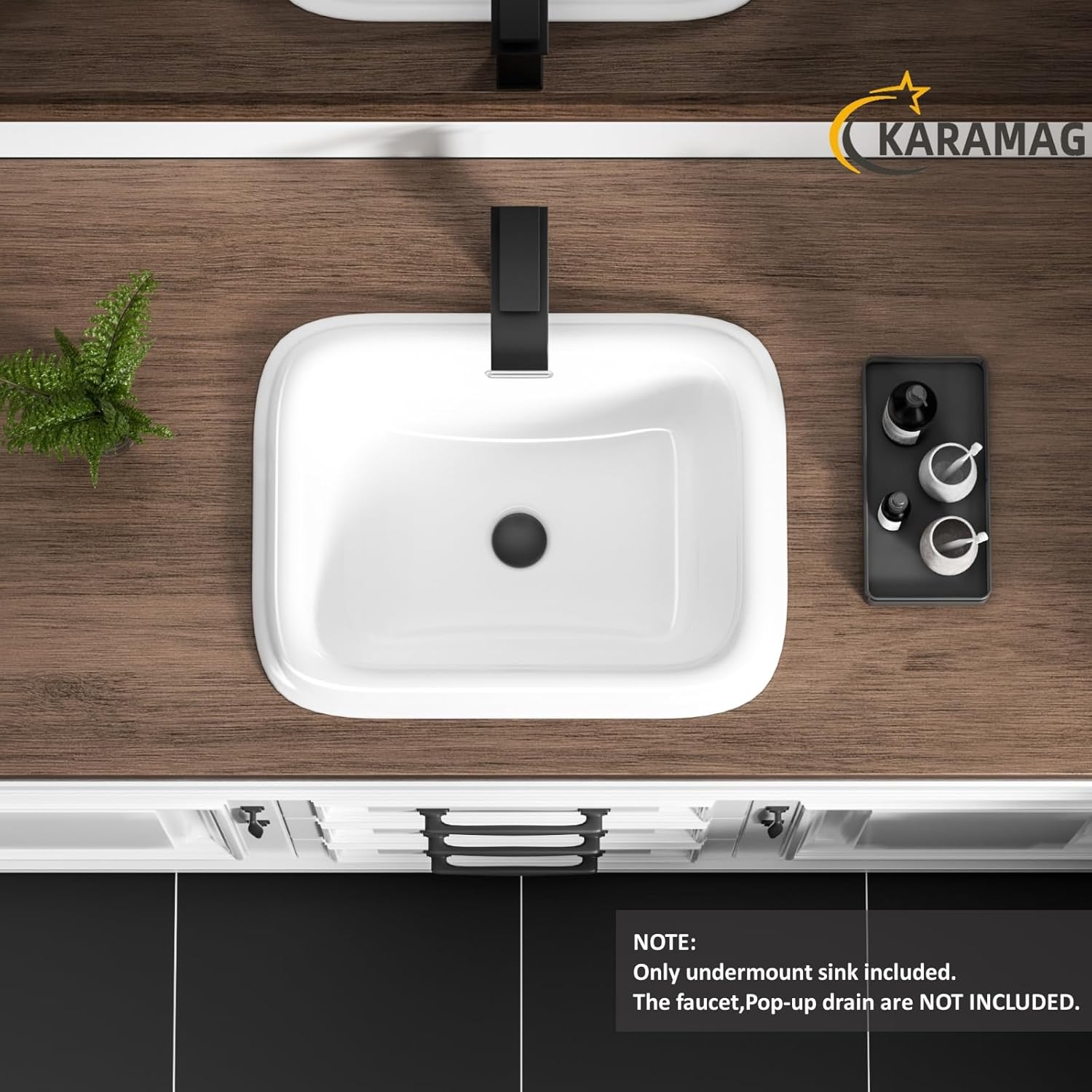 Bathroom Vessel Sink 19x15 Inch Drop In Bathroom Sink Rectangular Semi Recessed Bathroom Sinks with Overflow White Ceramic Modern Sinks Bowl Vanity Above Counter Basin