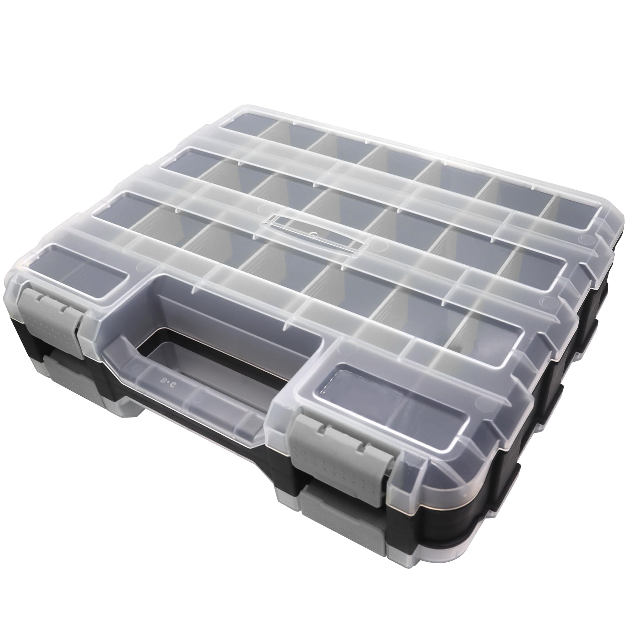 Boîte de rangement portable à compartiments modulables pour clous