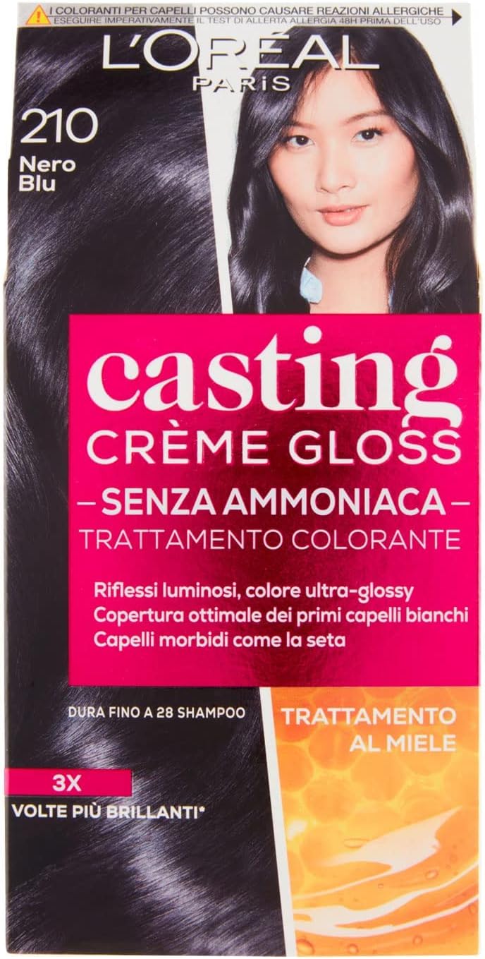 L'OREAL Casting 210 Black Blue Cream No Ammonia - Estrosa Hair Dye