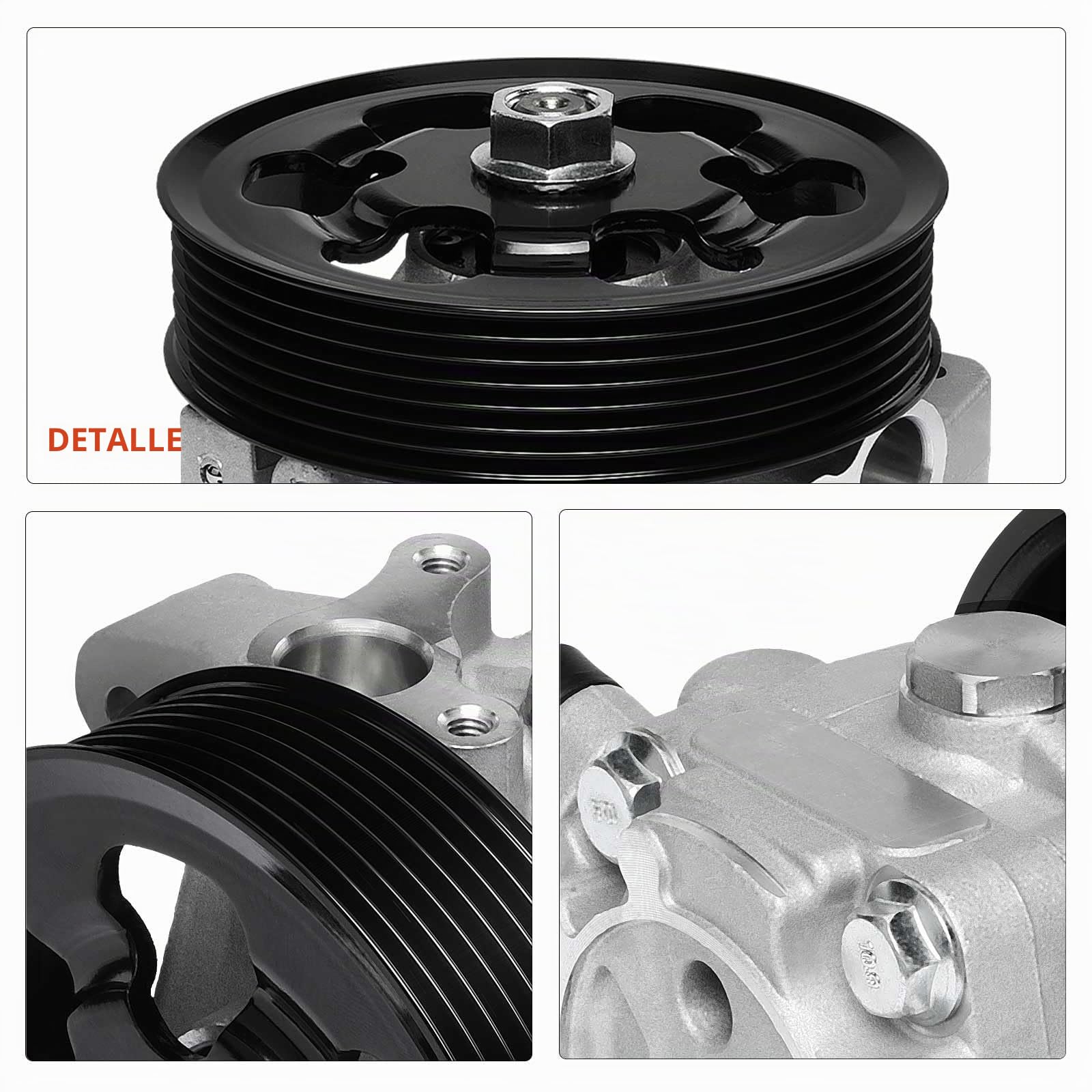 Frankberg Bomba servo Bomba de dirección Gasolina Compatible con Accord VII CL CN 2.0L-2.4L 2003-2008 Accord VII Tourer CM CN 2.0L-2.4L 2003-2008 Replace# 56110RBAE01