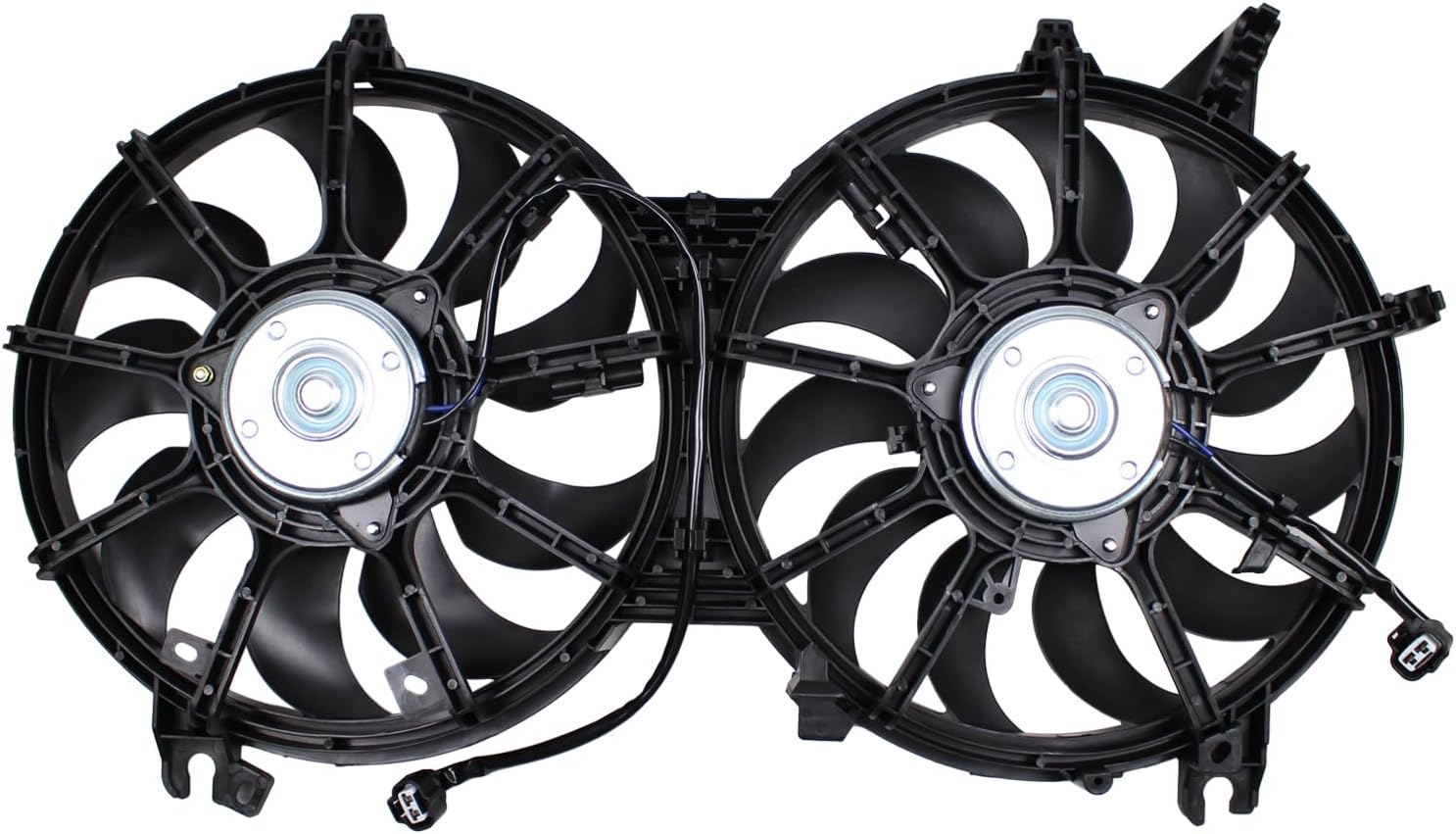 NewYall Engine Radiator Condenser Cooling Fan Assembly for Infiniti EX35 FX35 G35 G37 M35h Q60 Q70 Nissan 370Z 2007-2020