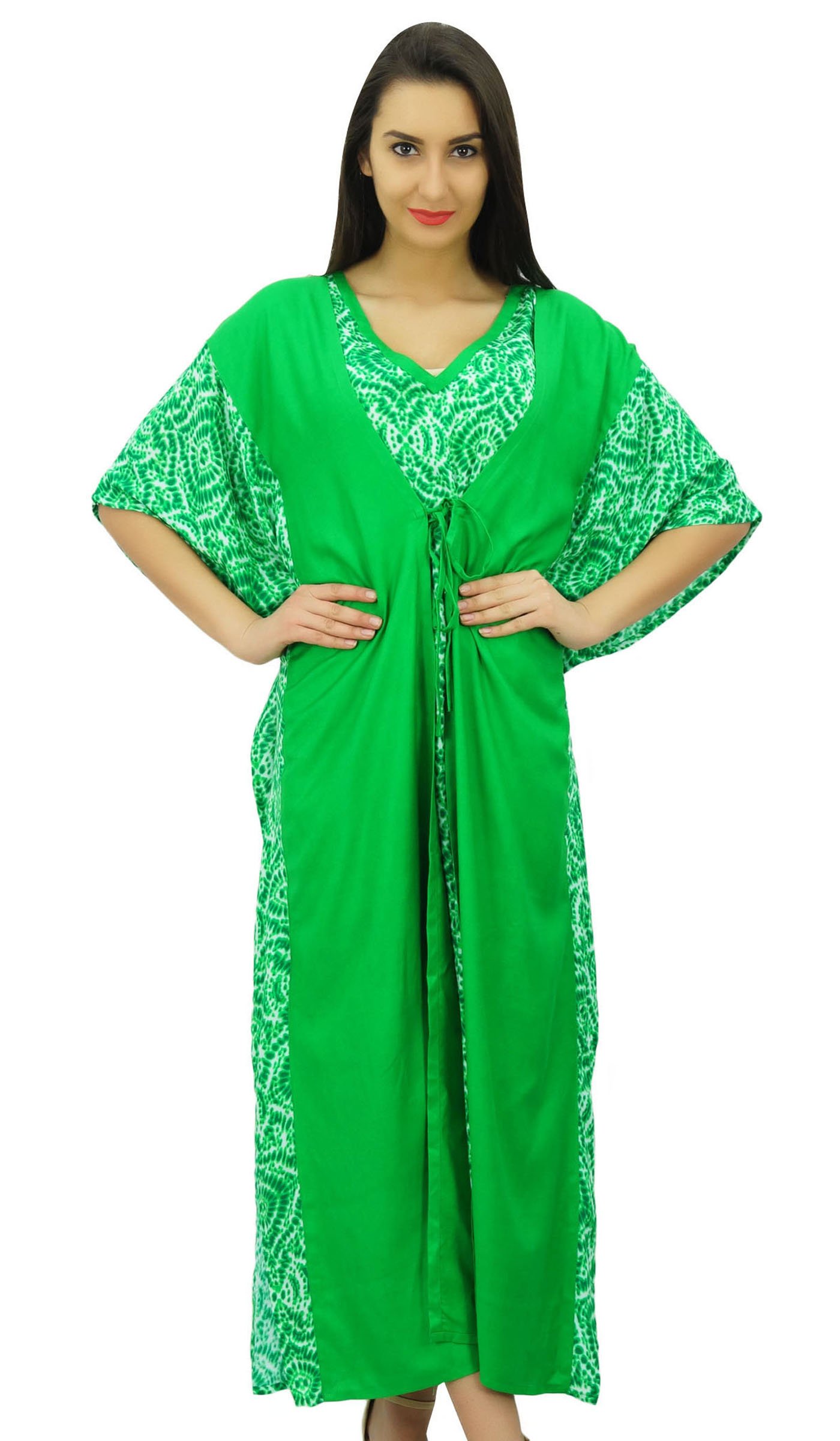 Bimba Femmes Longue Maxi Kimono Caftan Concepteur Rayonne Caftan Plage Coverup