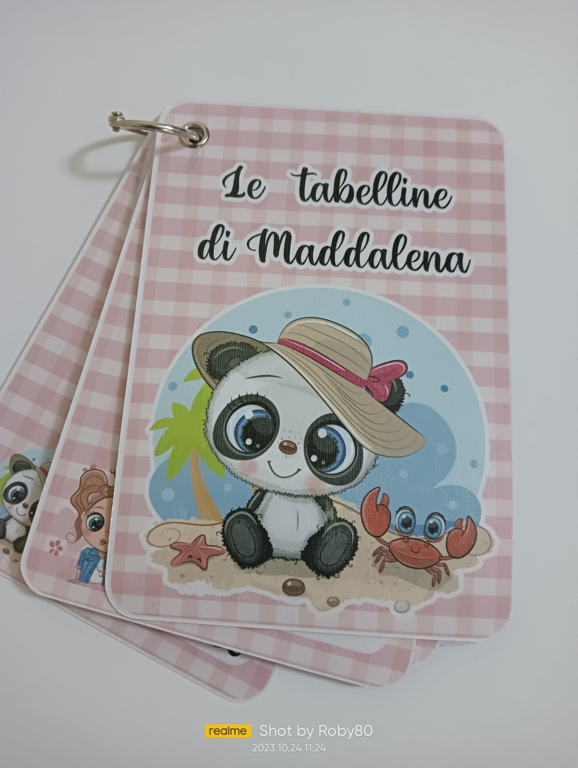 Tabelline bimbi PLASTIFICATE