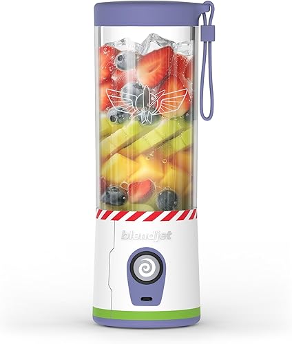 BlendJet - Batidora portátil para licuado de frutas y licuados, recargable por USB-C y autolimpiable, mini batidora de viaje silenciosa con cuchilla