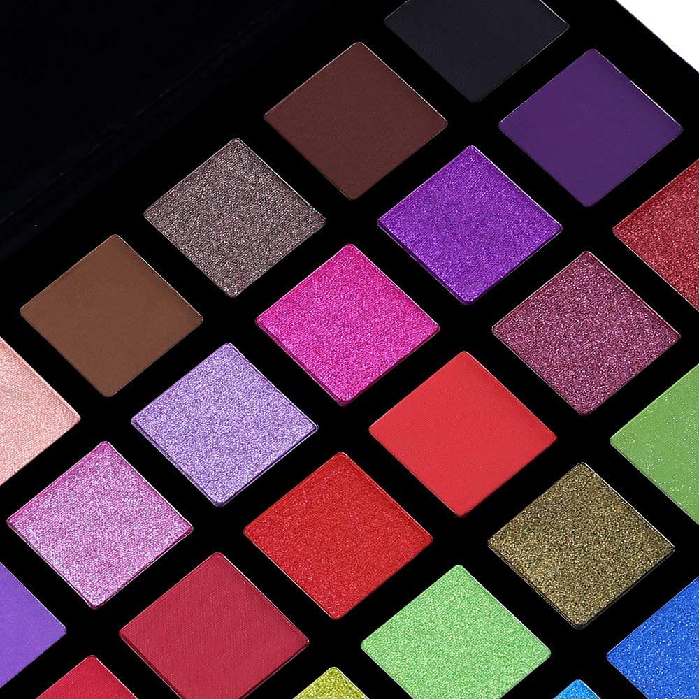 URBANMAC Spotlight Eyeshadow Palette, Professional 40 Color Eye Shadow Matte Shimmer Makeup Pallet Highly Pigmented Colorful Powder Long Lasting Waterproof Eye Shadow - Multicolor 2