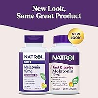 Vista 2 de Natrol Melatonin 10mg Fast Dissolve Tablets - Citrus Flavor, 100 Count, Sleep Support, Fast Dissolve Melatonin for Adults, 100-Day Supply