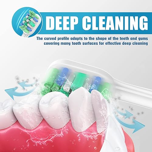 Miniatura 2 de Cabezales de cepillo de dientes de repuesto para Philips Sonicare paquete de 4 cabezales de cepillo eléctrico de repuesto Sonic compatibles con C2