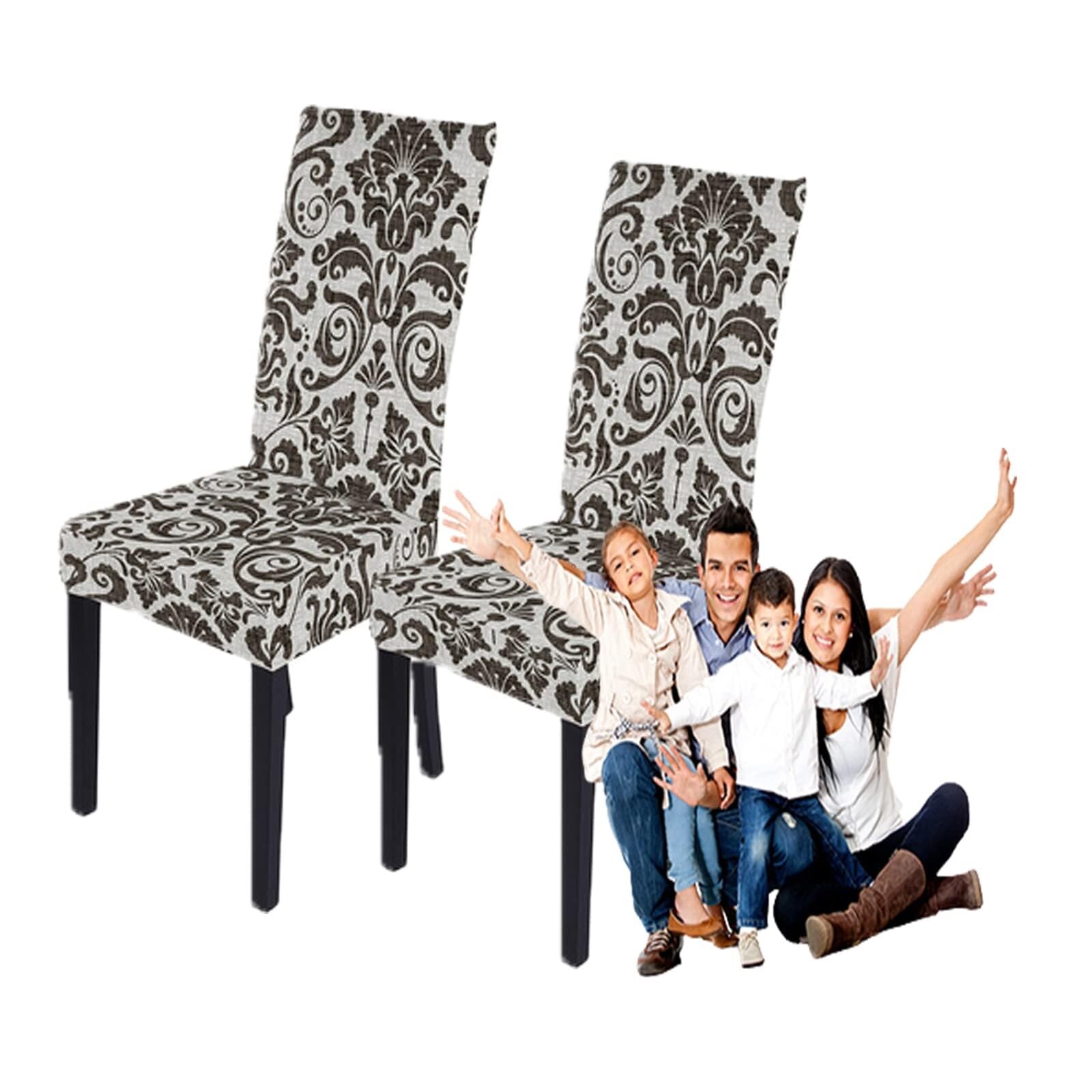 NMVAWIPT Stretchable Polyester-Spandex Dining Chair Covers Non-Slip Elastic Slipcovers For Room Banquet Hotel(10#,2pcs)