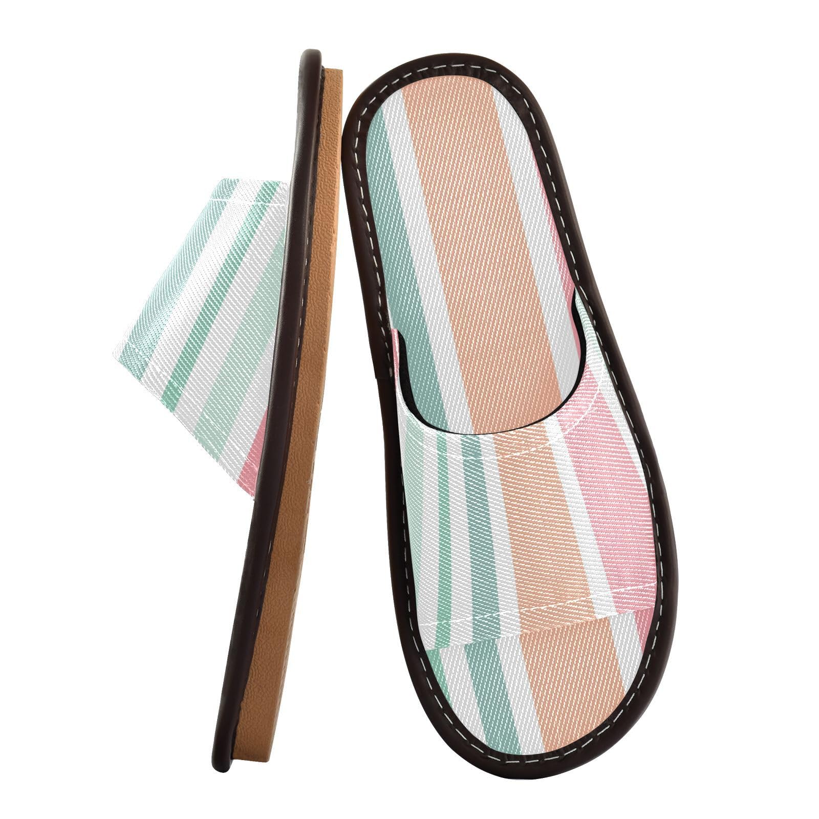 Slip on Home Shoes for Party Travel Guests Spa Slippers Indoor and Outdoor Breathable Non-Slip