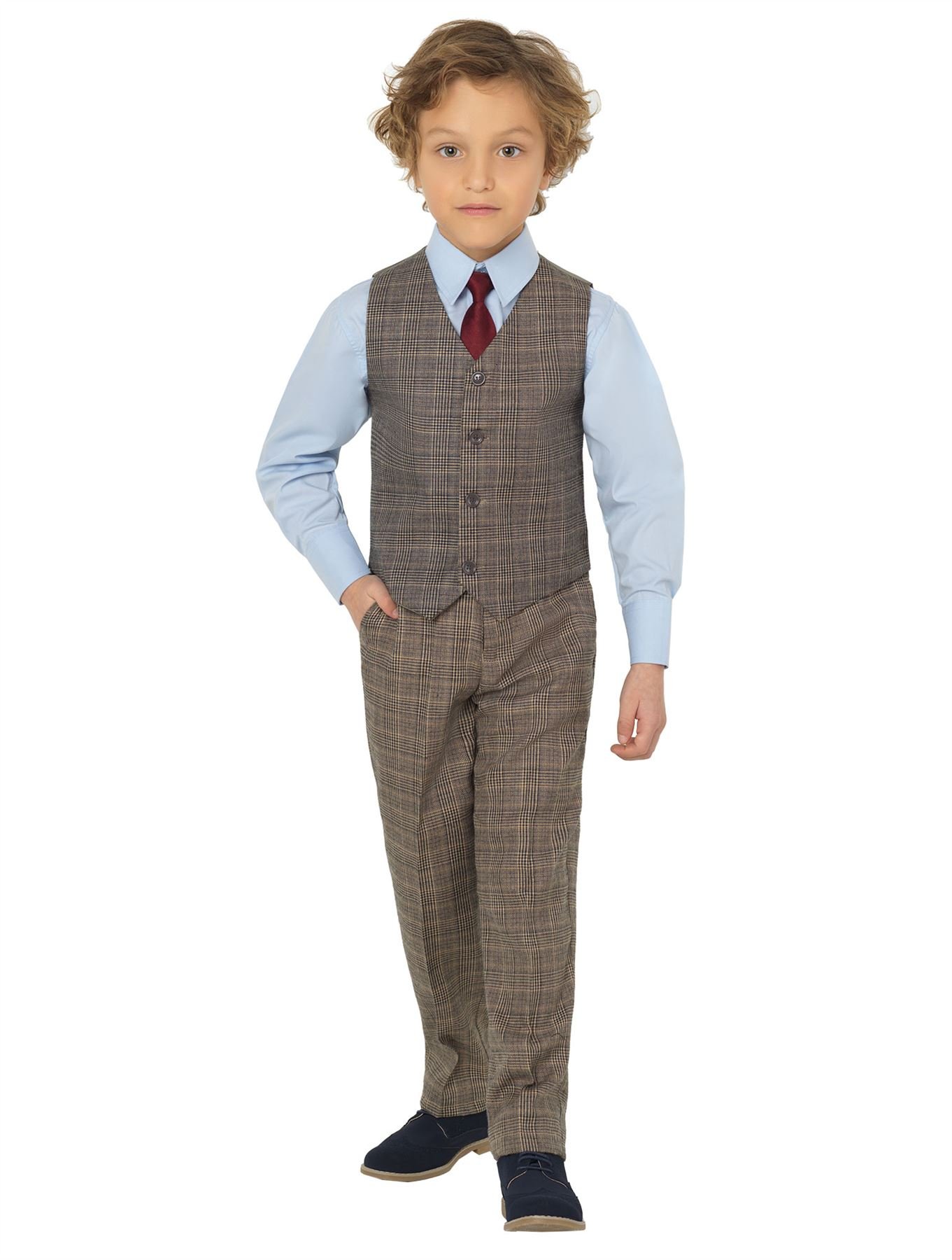 Shiny Penny, Boys Suits, Page boy Suits, Waistcoat Suits, Boys Beige Suits, 3-6 Months